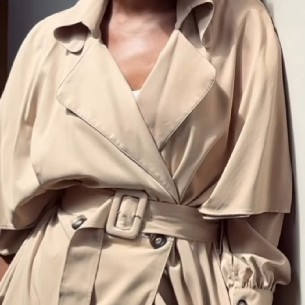 Lady by Ash Elegant Mauve Trench Coat - Picture 8 of 9